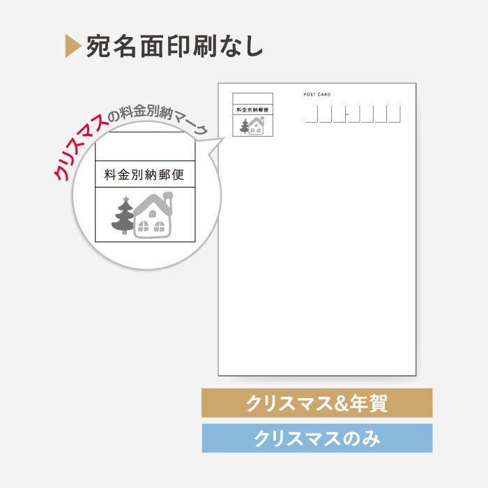 【クリスマスカード・年賀状レギュラーDMはがき】サンタクロース R-01