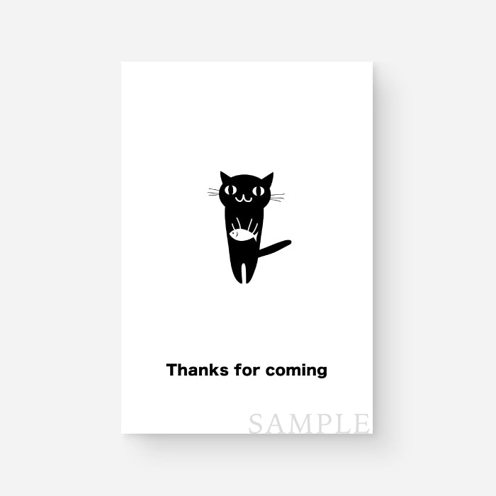 【お礼DM】黒ネコのお礼の品052-1-024