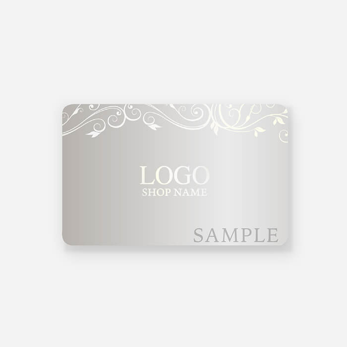 【VIPカード（プラスチック素材） P005】用途別に選べる裏面6種類！カード本体色と箔色は3色から組み合わせ自由